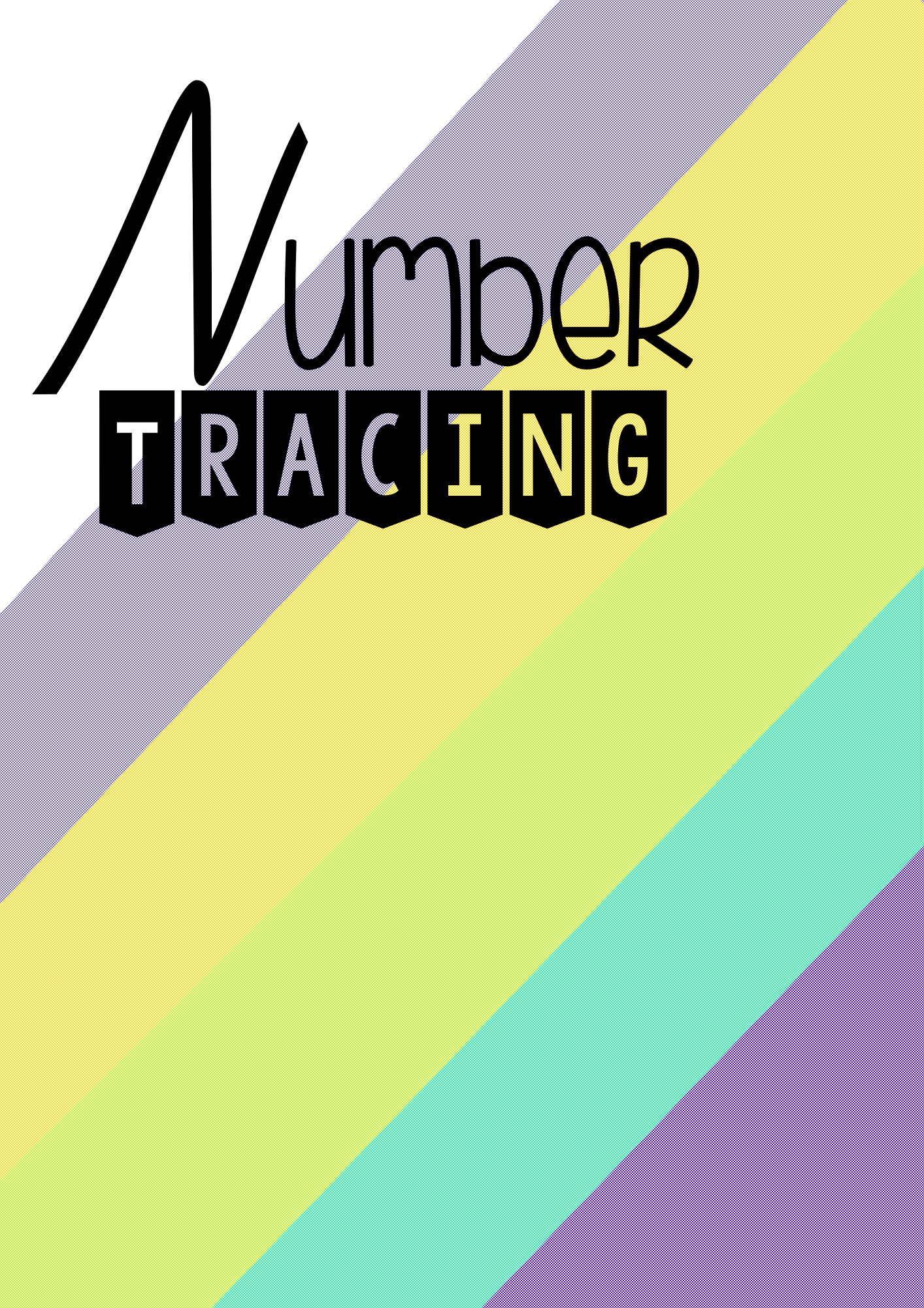 number tracing printable worksheet 1 to 50