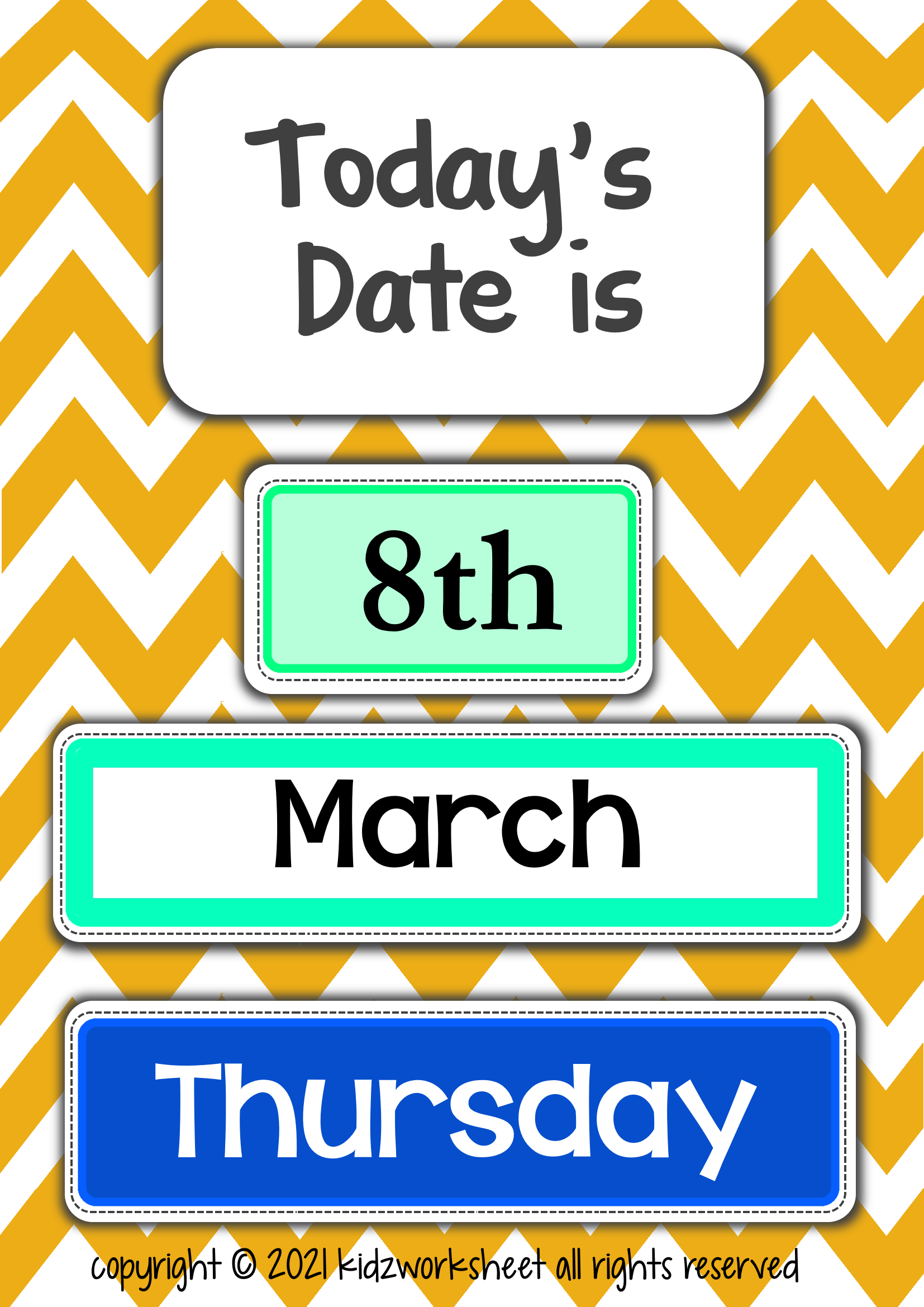 What is todays Date activity worksheet Learn Date, Month and Day