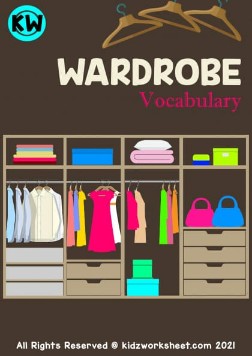 Wardrobe Vocabulary (Clothes Vocabulary) Worksheet