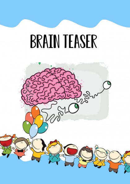 Brain Teaser Workbook by KidzWorksheet