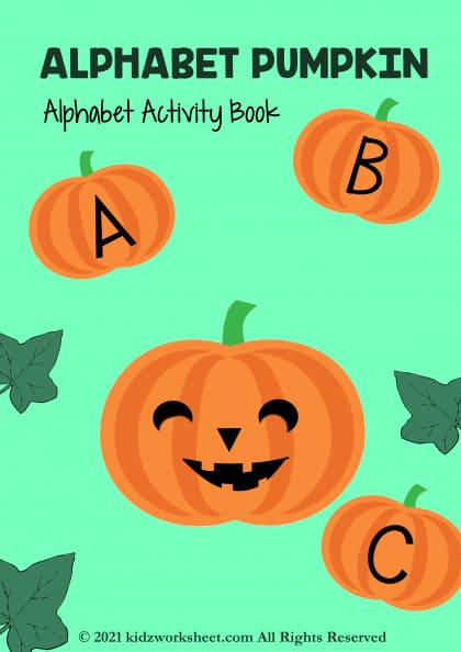 Alphabet Pumpkin - Alphabet Activity Book