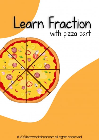 Learn fraction with pizza